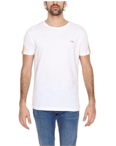 Alviero Martini 1A Classe Weißes bedrucktes kurzarm t-shirt