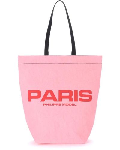 Philippe Model Tote Bags - Pink