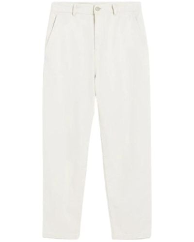 Max Mara Studio Trousers > cropped trousers - Blanc