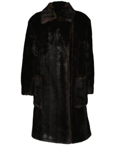 Burberry Cappotto di pelliccia classico - Nero