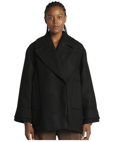 IVY & OAK Double-Breasted Coats - Black