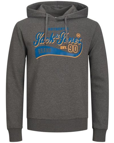 Jack & Jones Gemütlicher logo hoodie essential - Grau