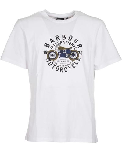 Barbour T-shirt e polo bianchi - Bianco