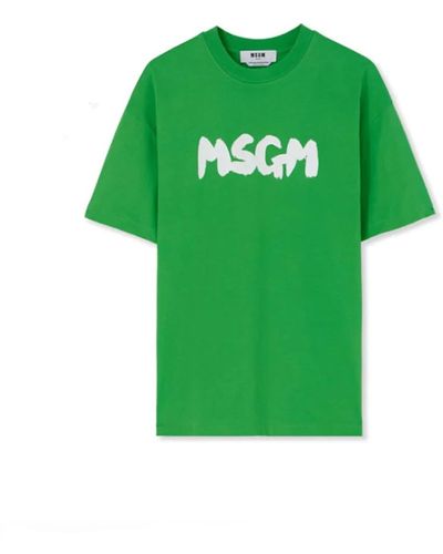 MSGM T-Shirts - Green