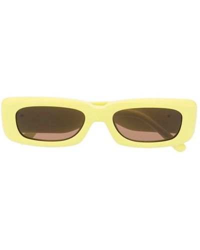 The Attico Marfa rechteckige sonnenbrille - Gelb