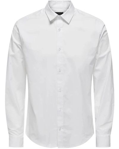 Only & Sons Formal Shirts - White