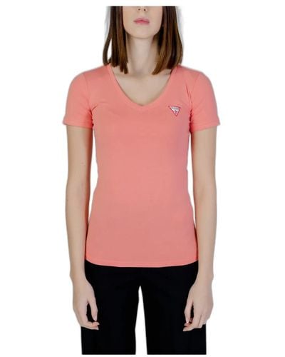 Guess Tops > t-shirts - Rouge