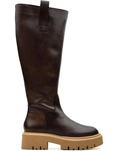 Tosca Blu High Boots - Brown