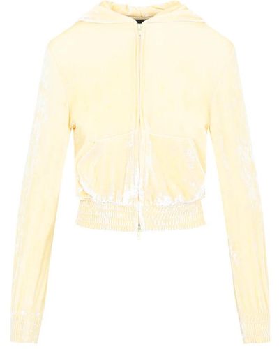 Balenciaga Crema fitted zip-up hoodie - Neutro