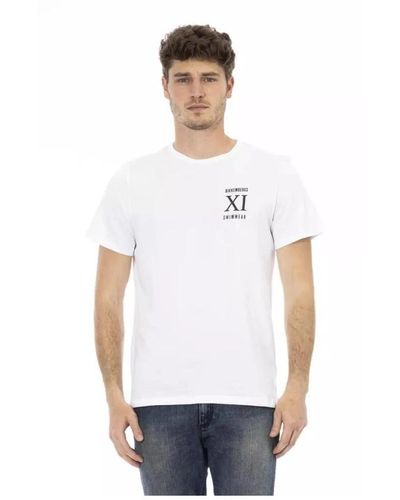 Bikkembergs Stylisches weißes baumwoll-t-shirt