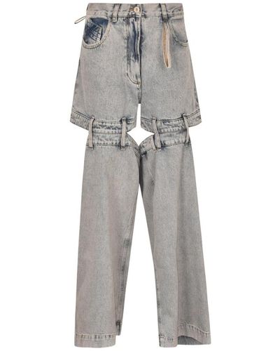 The Attico Straight Jeans - Grey