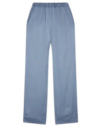SOSUE Straight Trousers - Blue