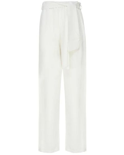 Mariuccia Milano Trousers > straight trousers - Blanc