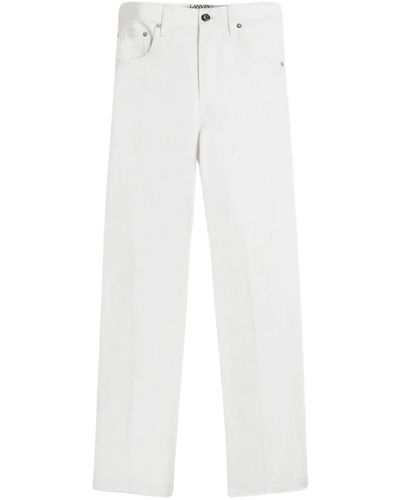 Lanvin Jeans straight classici - Bianco
