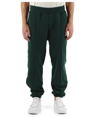 Tommy Hilfiger Sportliche baumwoll-sweatpants mit seitenstreifen - Grün