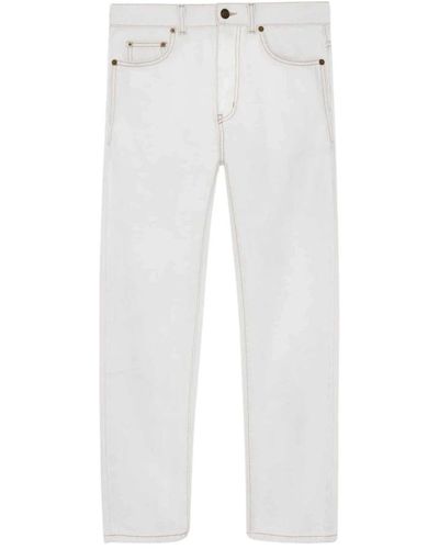 Saint Laurent Straight Jeans - Weiß