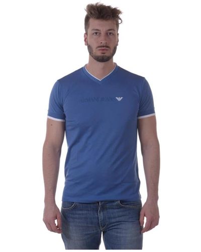 Armani Jeans Kurzarmshirt - Blau