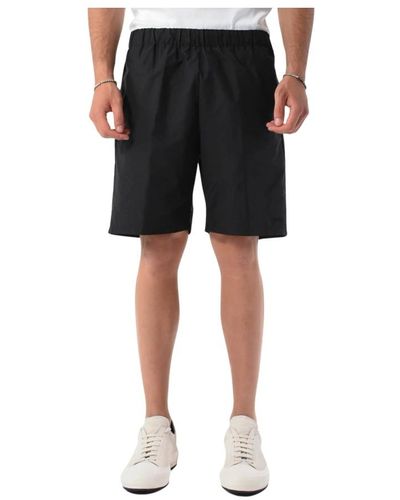 Mauro Grifoni Baumwoll elastische bermuda shorts - Schwarz