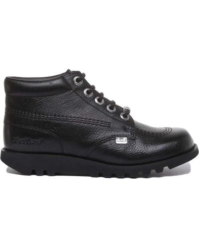 Kickers Lace-Up Boots - Black