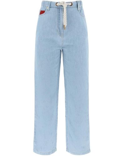 Agnona Jeans clásicos de denim para el uso diario - Azul