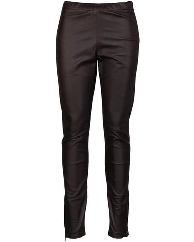 P.A.R.O.S.H. Leather Trousers - Black
