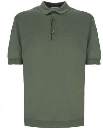 John Smedley Polo Shirts - Green