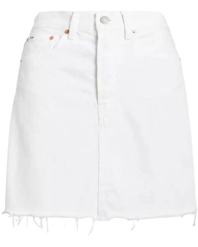 Ralph Lauren Falda mini blanca con logo - Blanco