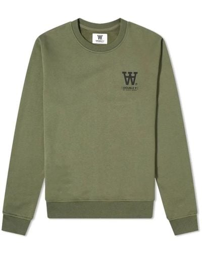 WOOD WOOD Sweatshirts - Green