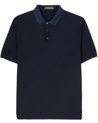 Corneliani Polo Shirts - Blue