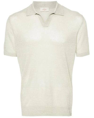 Altea Stilvolles polo shirt in salvia farbe - Weiß