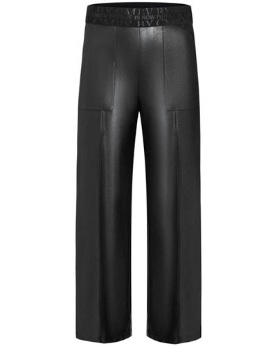 Cambio Leather trousers - Grigio