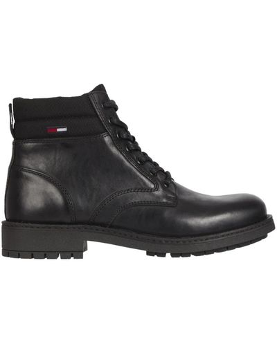 Tommy Hilfiger Short lace up boot - Nero