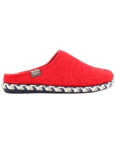 Toni Pons Elegantes zapatillas de tela - Rojo