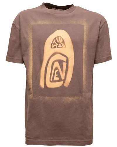 Acne Studios Carbon print t-shirt - Marrone