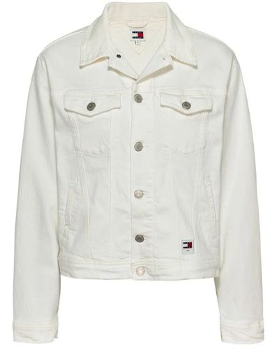Tommy Hilfiger Jackets > denim jackets - Blanc