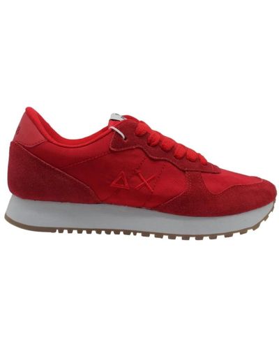 Sun 68 Trainers - Red