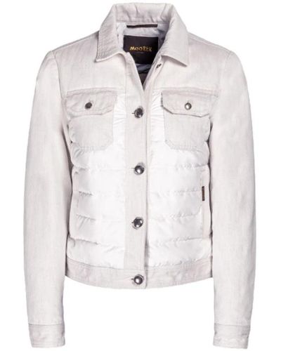 Moorer Denim jackets - Weiß
