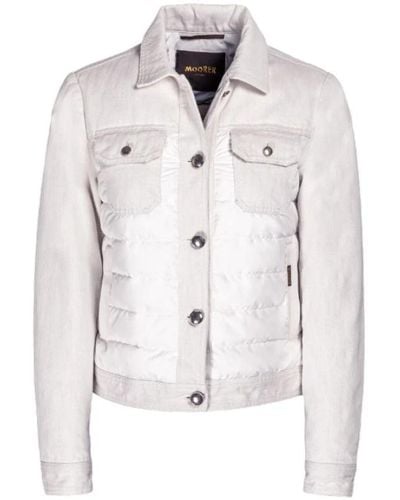 Moorer Jackets > denim jackets - Blanc