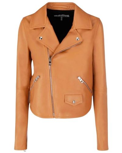 Loewe Leather Jackets - Orange