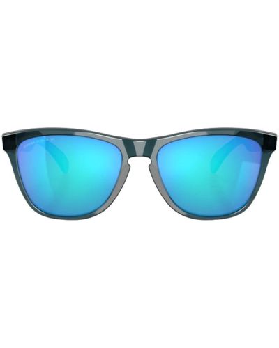 Oakley Polarisierte sonnenbrille frogskins prizm rechteckig schwarz - Blau