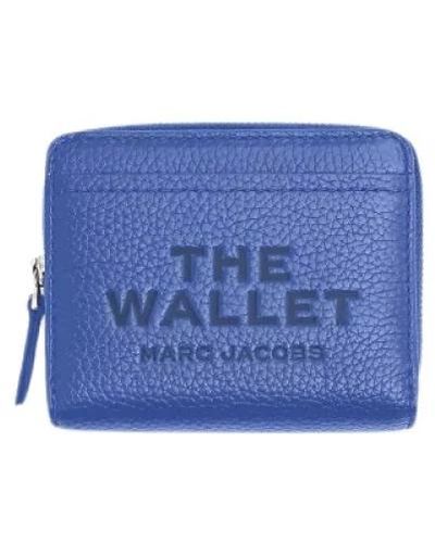 Marc Jacobs Kompakte geldbörse mit auffälligem branding - Blau