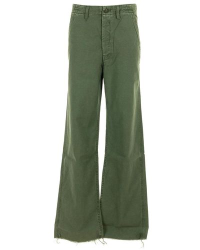 Mother Trousers > wide trousers - Vert
