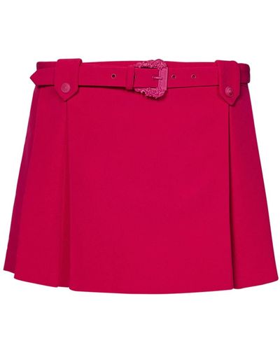 Versace Short Skirts - Red
