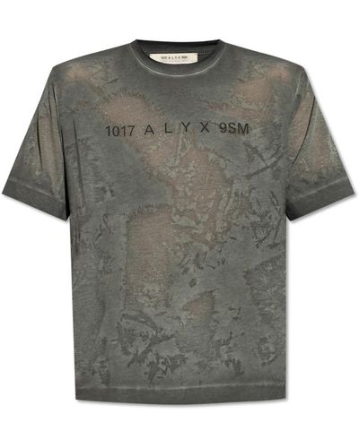 1017 ALYX 9SM T-shirt mit logo - Grau
