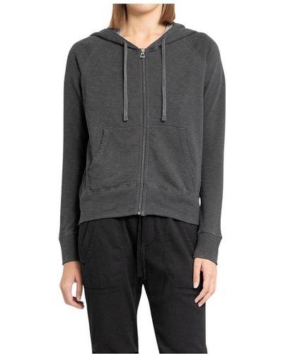 James Perse Sweatshirts,vintage zip up hoodie leichtgewicht baumwolle - Grau