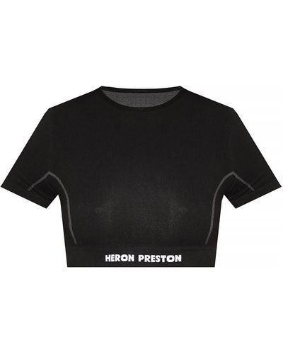 Heron Preston Cropped training top - Nero