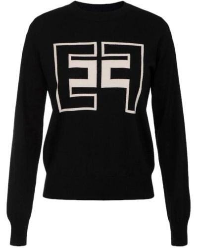 Elisabetta Franchi Sweatshirts - Black