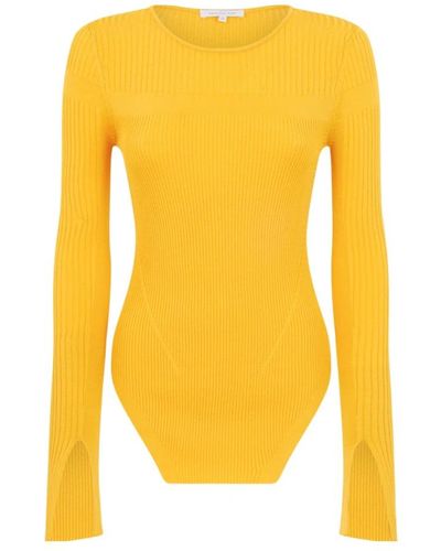 Patrizia Pepe Round-Neck Knitwear - Yellow