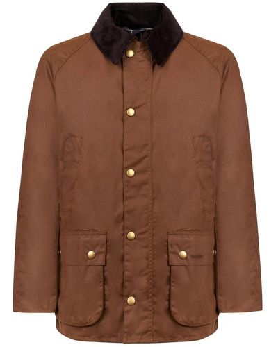 Barbour Giubbotto ashby wax in colore bark - Marrone