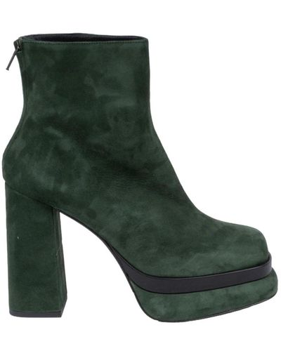 Albano Heeled Boots - Green
